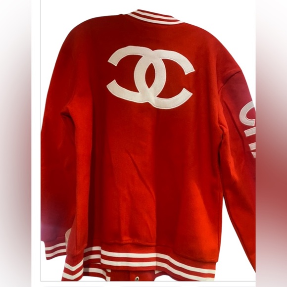 Black or Red Baseball Jacket Sz S - 1X - Picture 3 of 4